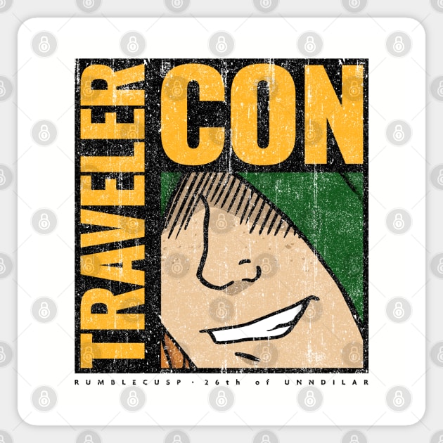 TravelerCon (Variant) Sticker by huckblade